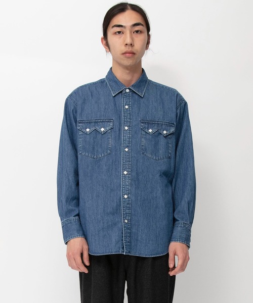 Johnbull（ジョンブル） シャツ ウエスタンデニムシャツ メンズ