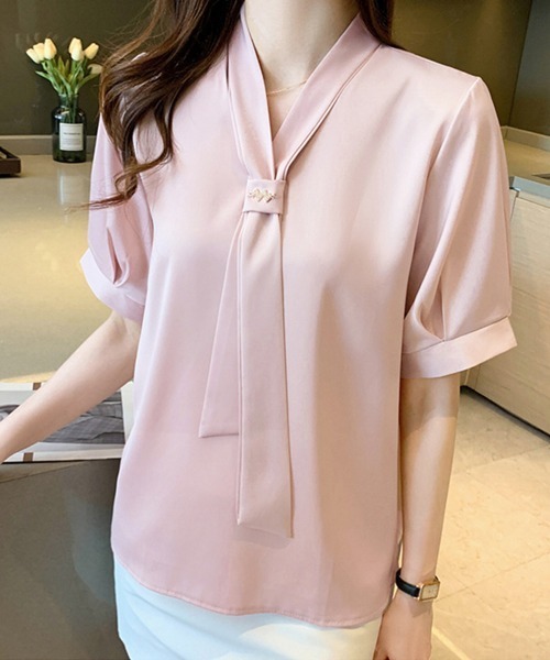 「Miniministore」 半袖ブラウス X-LARGE ホワイト レディース_画像5