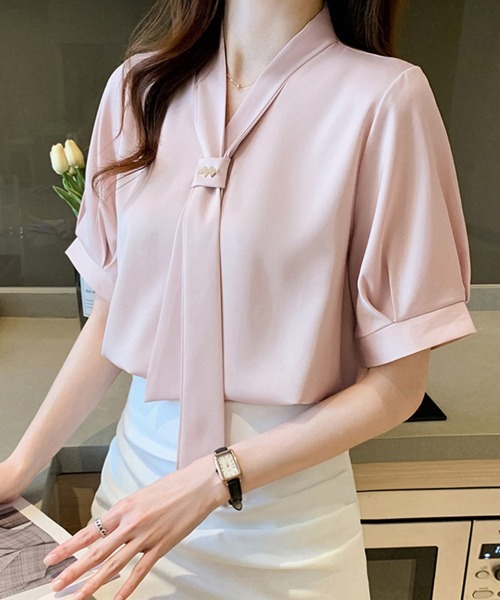 「Miniministore」 半袖ブラウス X-LARGE ホワイト レディース_画像6