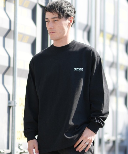 SEA   ロンT  スウェット　SPORTS L/S TEE NEW ERA ニューエラ 長袖 Tシャツ ロンT メンズ バックプリント ロゴ