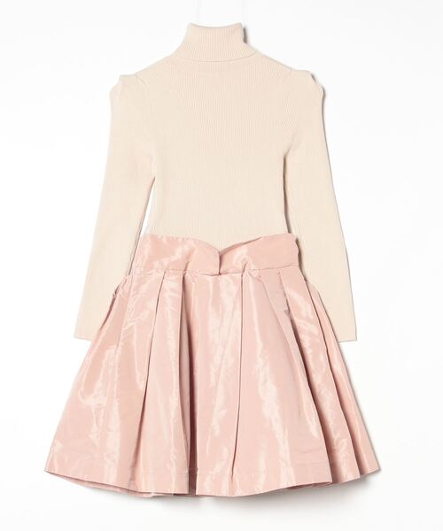 FRAY I.D ニットドッキングワンピース ベージュ FRAY I.D（フレイ・アイディー） ドッキングワンピース 0 ベージュ