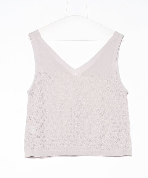 「Bon Vieux Temps」 ノースリーブニット 1 グレー レディース_画像2