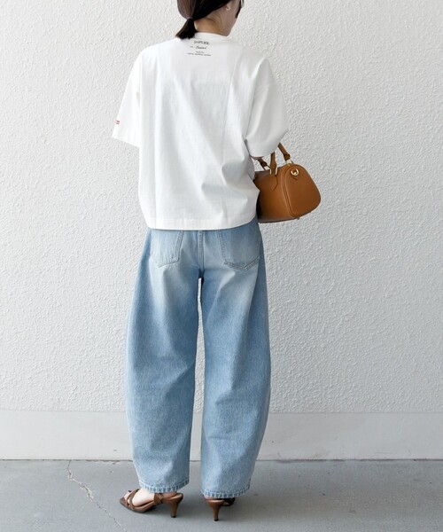 「SHIPS any」 半袖Tシャツ SMALL ナチュラル レディース_画像4