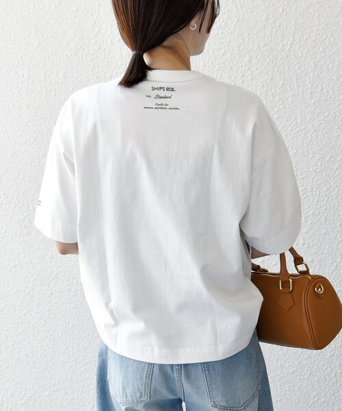「SHIPS any」 半袖Tシャツ SMALL ナチュラル レディース_画像7