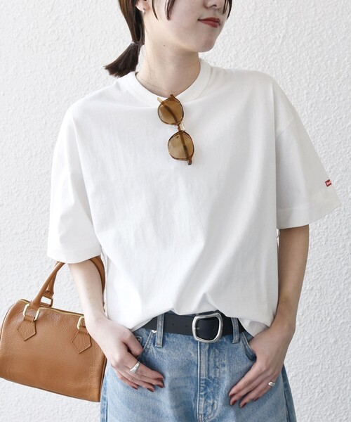 「SHIPS any」 半袖Tシャツ SMALL ナチュラル レディース_画像9