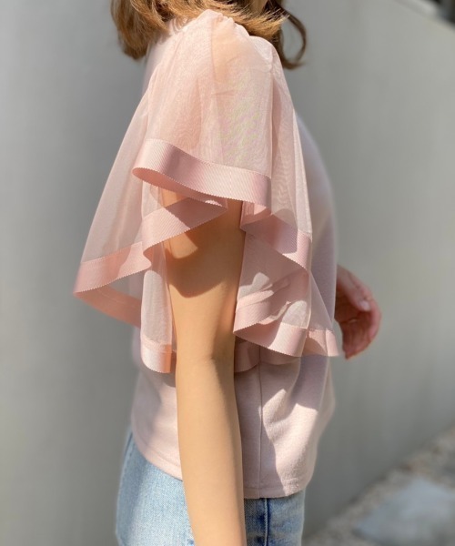 「rienda」 半袖カットソー FREE ブラウン レディース_画像5