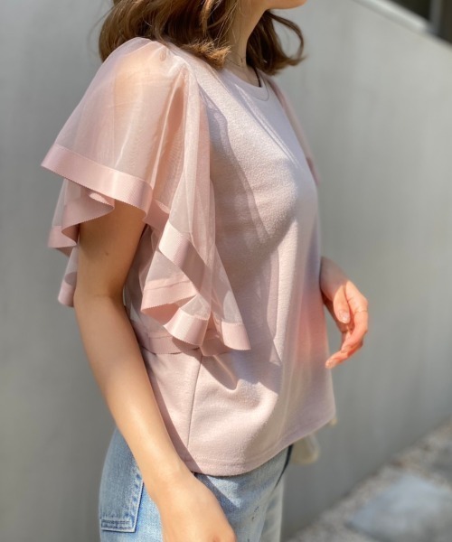 「rienda」 半袖カットソー FREE ブラウン レディース_画像7