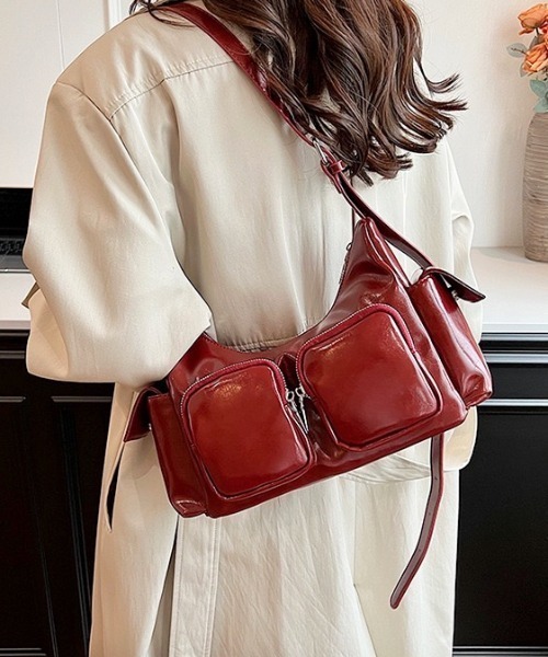 ショルダーバッグ バッグ 2WAYアウトポケットショルダーバッグ