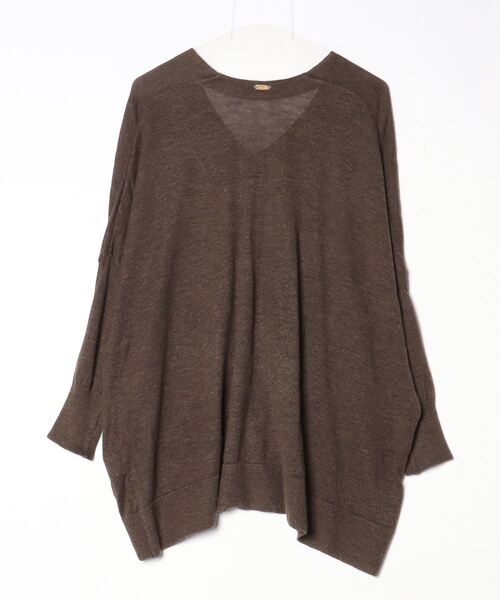 「MUSE de Deuxieme classe」 長袖ニット - ブラウン レディース_画像2