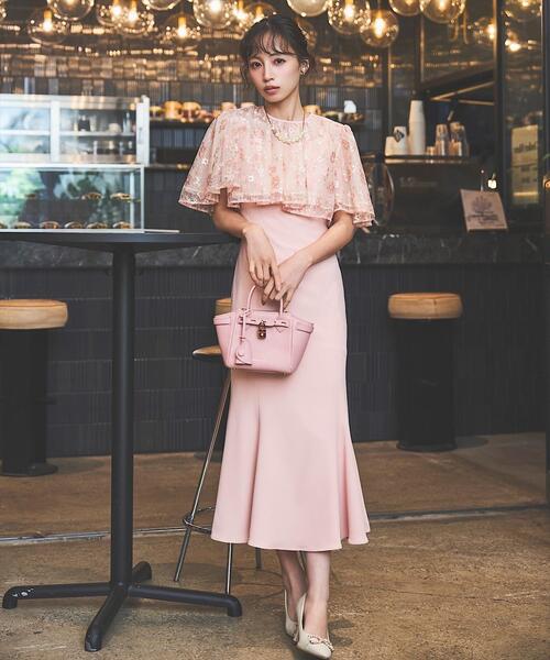 SWINGLE（スウィングル） ドレス レースボレロセットアップマーメイド