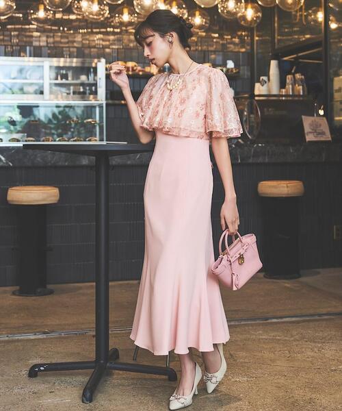 SWINGLE（スウィングル） ドレス レースボレロセットアップマーメイド