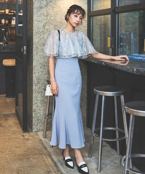 SWINGLE（スウィングル） ドレス レースボレロセットアップマーメイド