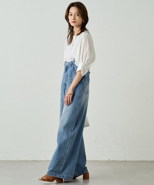 「LOUNGEDRESS」 半袖ブラウス FREE オフホワイト レディースの画像