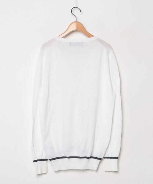 「Journal Standard TRISECT」 ニットカーディガン LARGE ホワイト メンズ_画像2