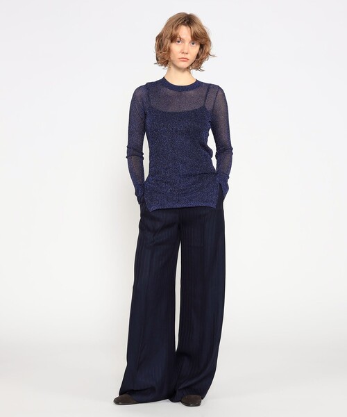 「BAUM UND PFERDGARTEN」 長袖ニット S ダークパープル レディース_画像2