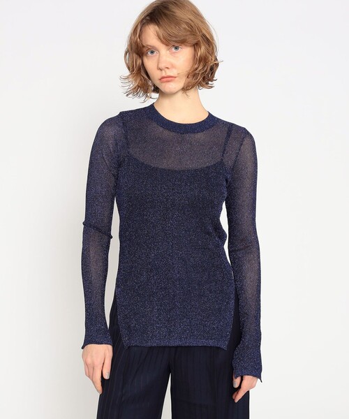 「BAUM UND PFERDGARTEN」 長袖ニット S ダークパープル レディース_画像3