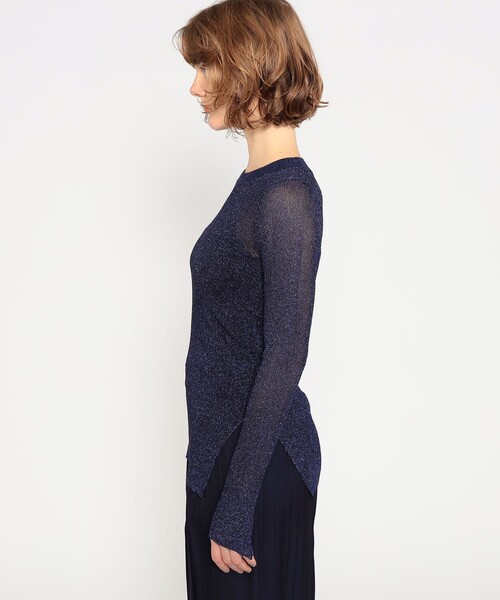 「BAUM UND PFERDGARTEN」 長袖ニット S ダークパープル レディース_画像4