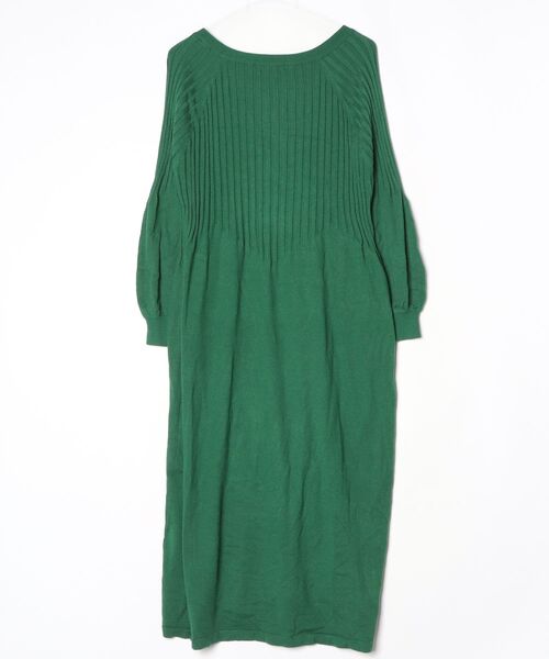 「RANAN」 ニットワンピース LL グリーン レディース_画像2