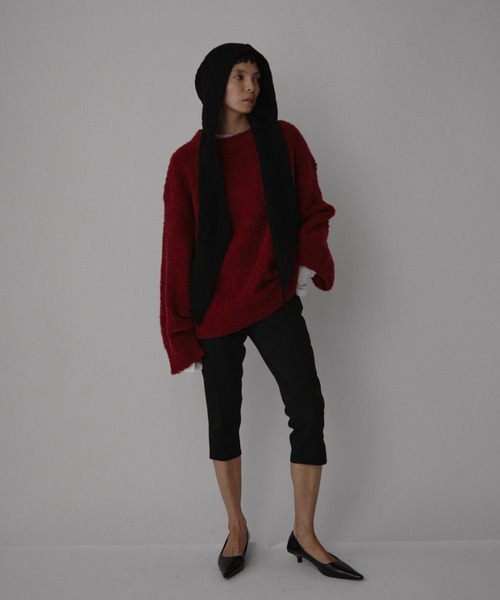 VION ストール マフラー Cable Knit Hood Muffler / ケーブルニット