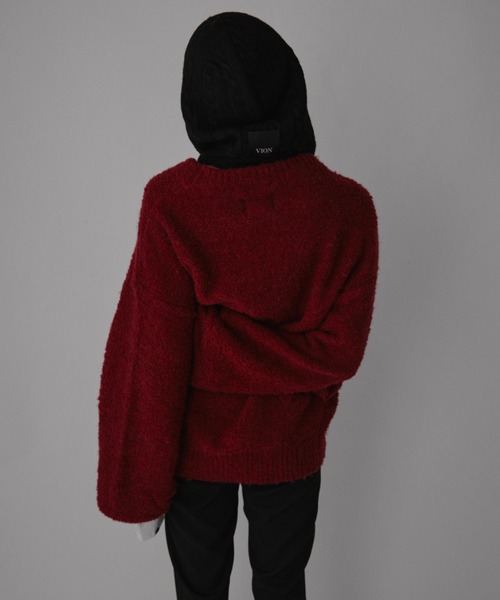 VION ストール マフラー Cable Knit Hood Muffler / ケーブルニット