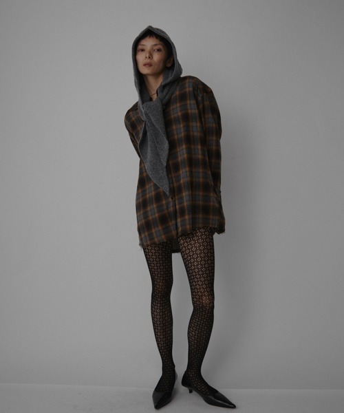 VION ストール マフラー Cable Knit Hood Muffler / ケーブルニット