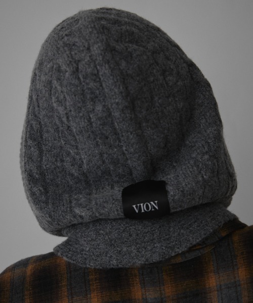 VION ストール マフラー Cable Knit Hood Muffler / ケーブルニット