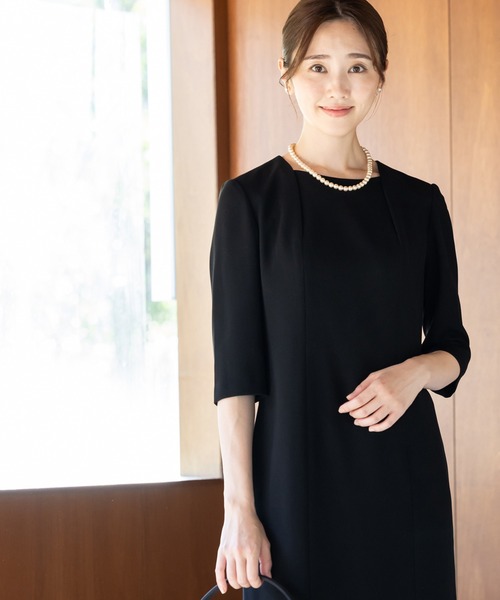 MAISONCOMFY セットアップ 「洗える喪服」ノーカラージャケット