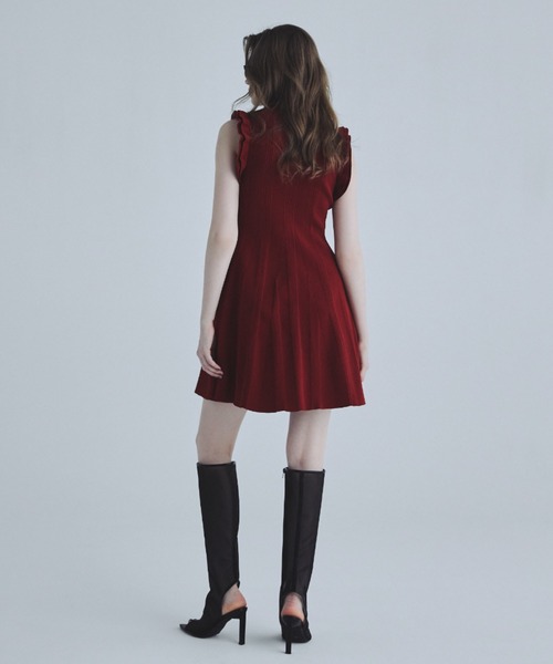 EIMY ISTOIRE（エイミーイストワール） ニットワンピース F レッド  