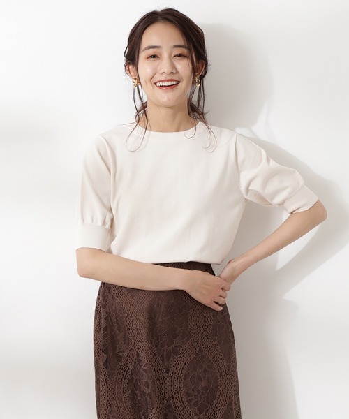 「N.（N. Natural Beauty Basic）」 ニットカーディガン MEDIUM オフホワイト レディース_画像2