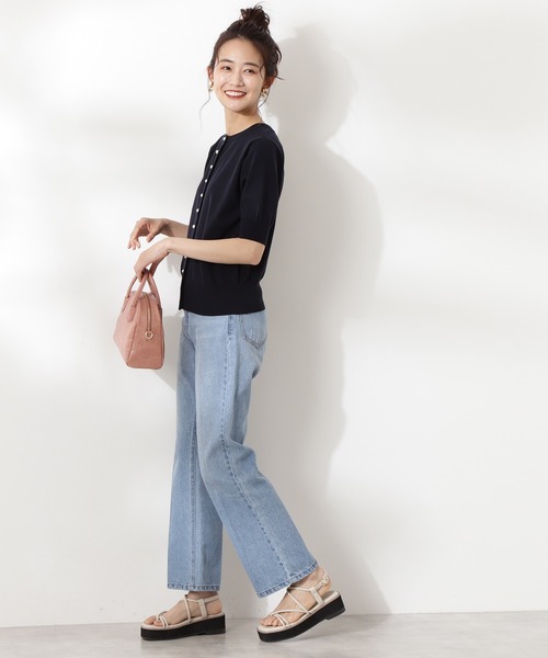 「N.（N. Natural Beauty Basic）」 ニットカーディガン MEDIUM オフホワイト レディース_画像4