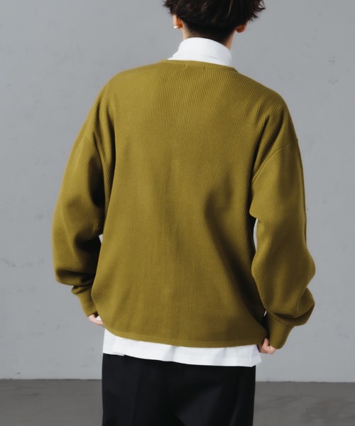 「epnok」 ニットカーディガン MEDIUM チャコールグレー メンズ_画像8