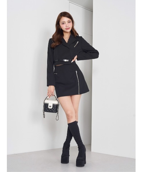 「Darich」 ミニスカート M ホワイト レディース_画像2