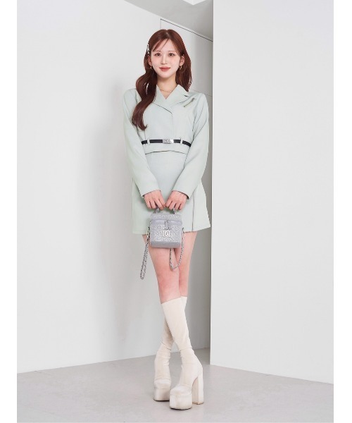 「Darich」 ミニスカート M ホワイト レディース_画像4