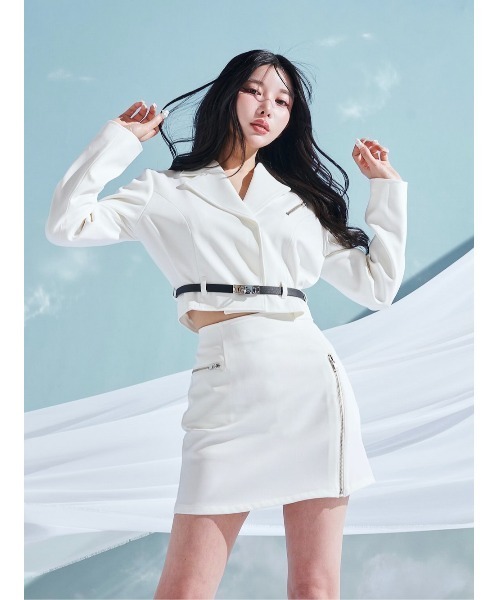 「Darich」 ミニスカート M ホワイト レディース_画像6