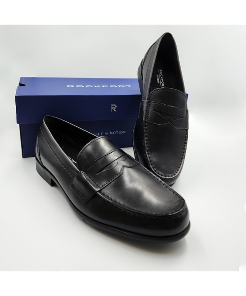 「ROCKPORT」 ローファー 25.0cm ブラック メンズ_画像5