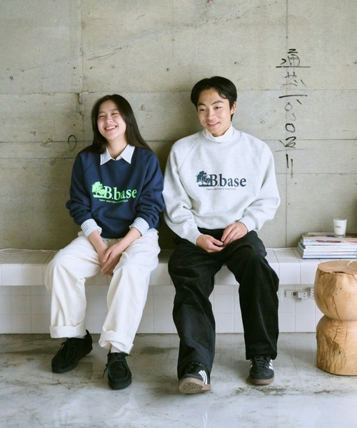 「BROKEN BASE」 長袖Tシャツ LARGE グリーン メンズ_画像5