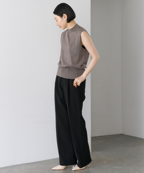 「VERMEIL par iena」 スラックス 36 ホワイト レディース_画像9