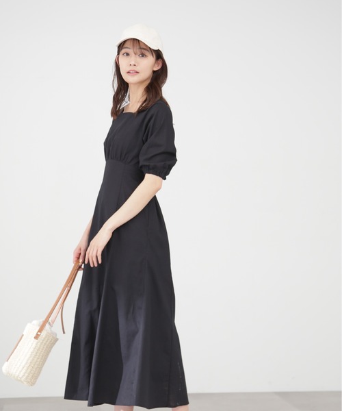 「N.（N. Natural Beauty Basic）」 半袖ワンピース SMALL ブラック レディース_画像5