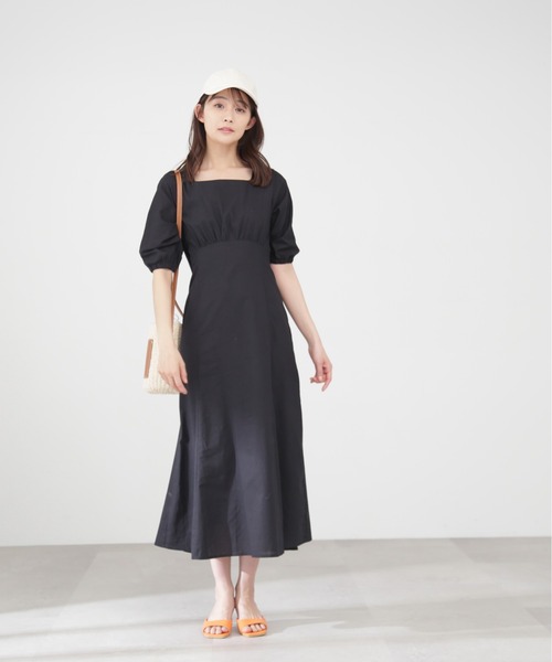 「N.（N. Natural Beauty Basic）」 半袖ワンピース SMALL ブラック レディース_画像7