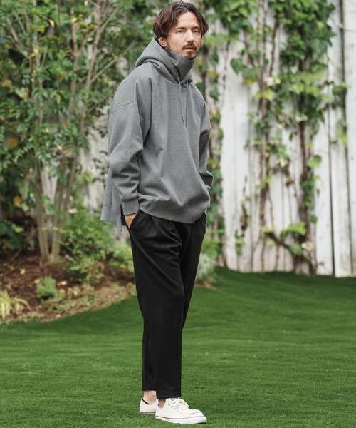 「CAMBIO」 プルオーバーパーカー S ブラック メンズ_画像6