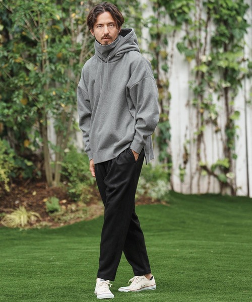 「CAMBIO」 プルオーバーパーカー S ブラック メンズ_画像7