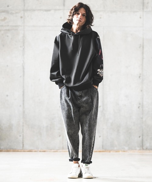 「GLIMCLAP」 デニムパンツ M グレー メンズ_画像7