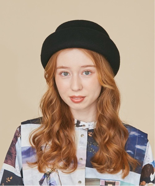 「kaorinomori」 ハット M/57.5cm ブラック レディースの画像4