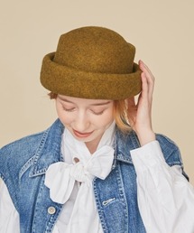 「kaorinomori」 ハット M/57.5cm ブラック レディースの画像5