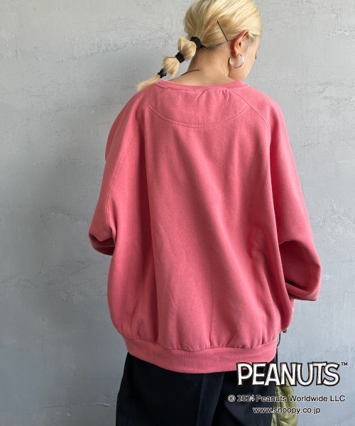 「SEQUENZ」 スウェットカットソー「PEANUTSコラボ」 M グレー レディース_画像4