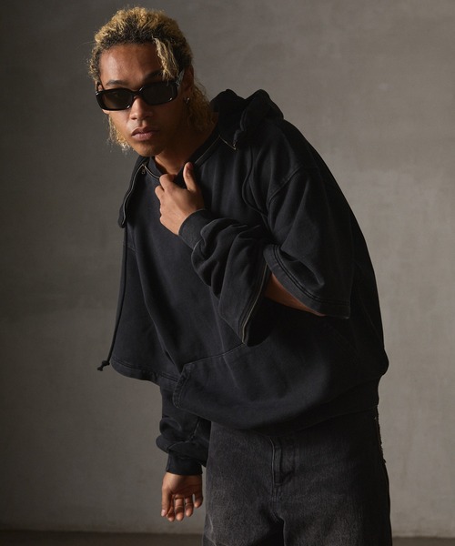 「GRANCY」 スウェットカットソー X-LARGE ブラック メンズ_画像2