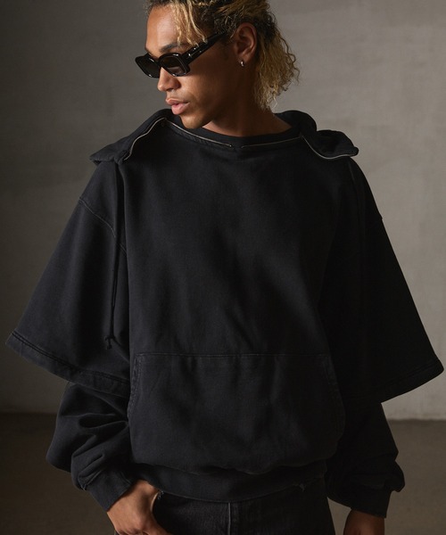 「GRANCY」 スウェットカットソー X-LARGE ブラック メンズ_画像3