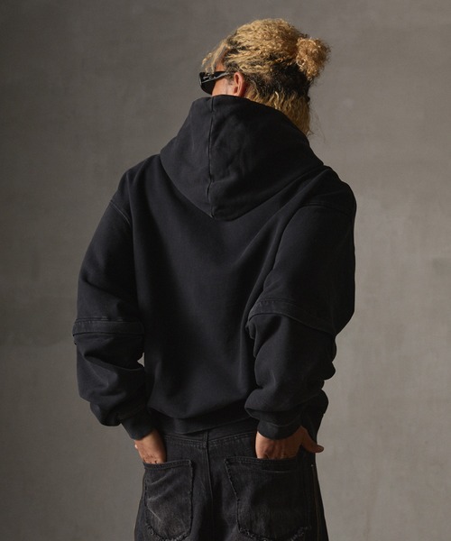 「GRANCY」 スウェットカットソー X-LARGE ブラック メンズ_画像6