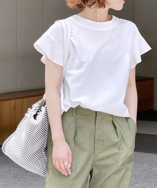 「Spick & Span」 半袖ブラウス FREE ネイビー レディース_画像3