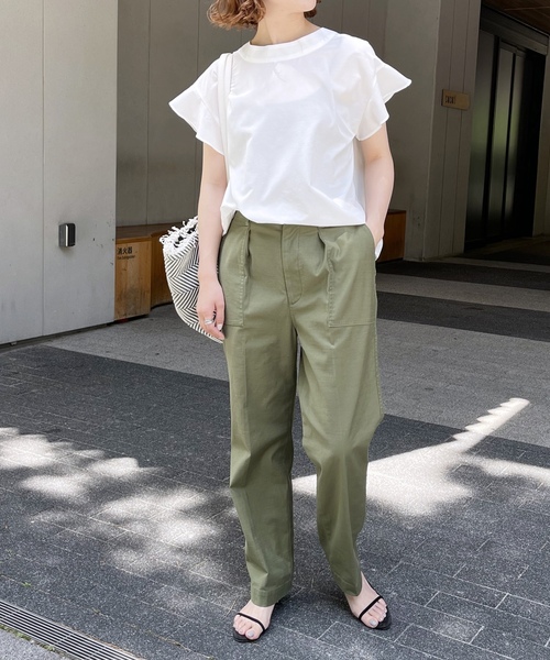 「Spick & Span」 半袖ブラウス FREE ネイビー レディース_画像4
